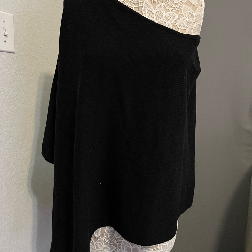 Black off should chicos pancho one size